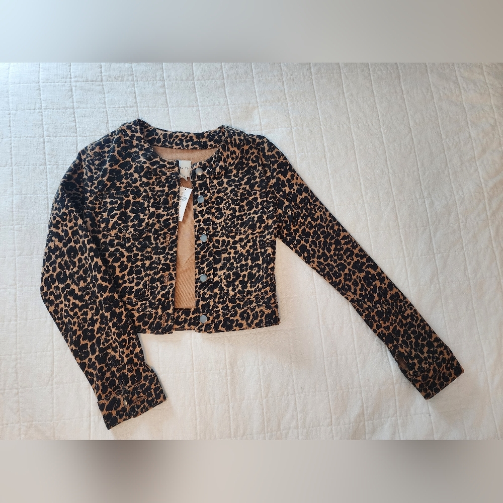 Maeve Leopard Print Blazer XS NWT